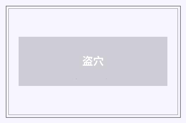 盗穴