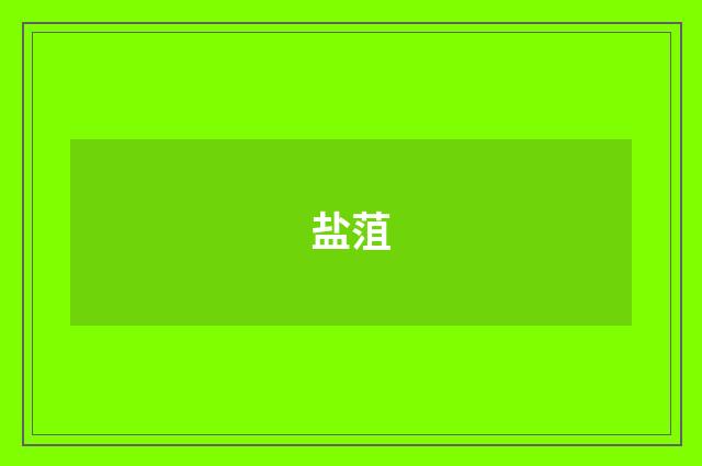 盐菹