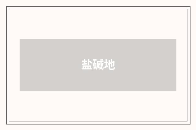 盐碱地