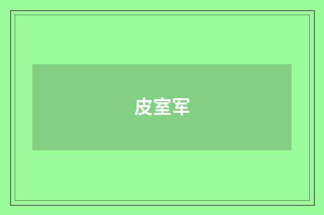 皮室军