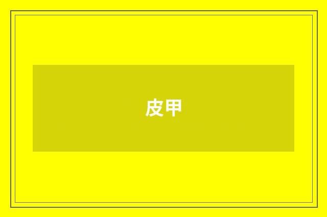 皮甲