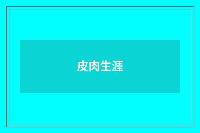 皮肉生涯