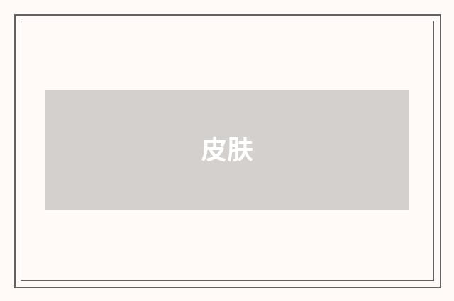 皮肤
