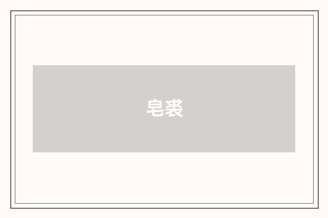 皂裘