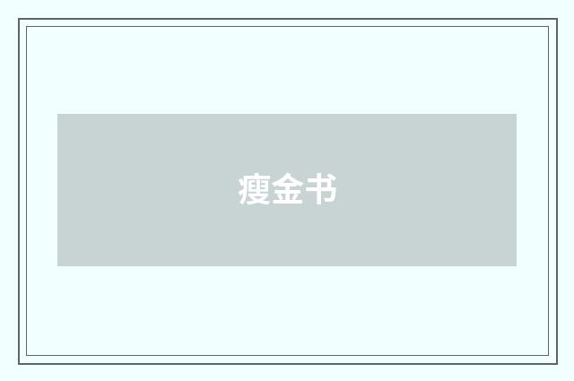 瘦金书