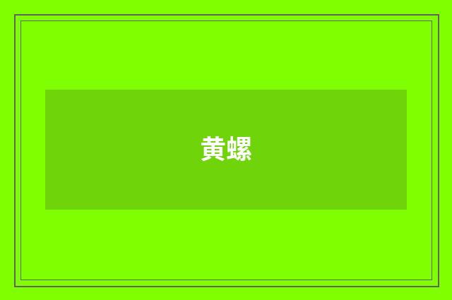 黄螺