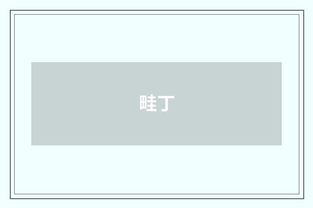 畦丁