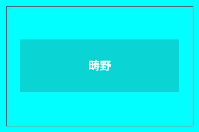 畴野