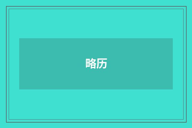 略历