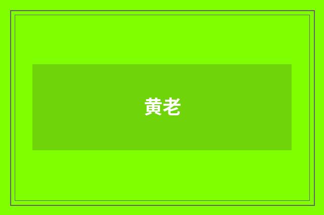 黄老