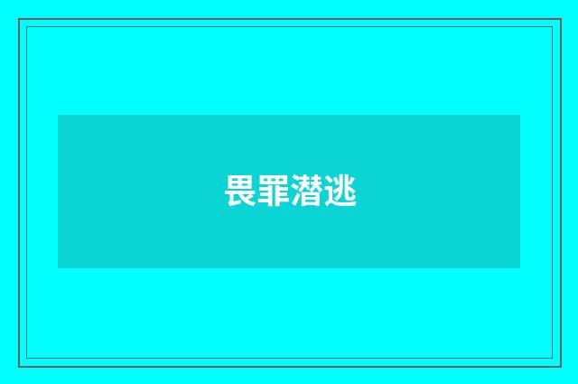 畏罪潜逃