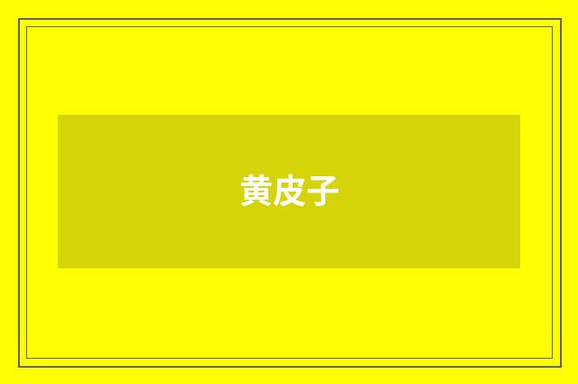 黄皮子
