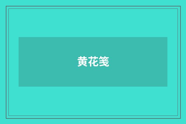 黄花笺