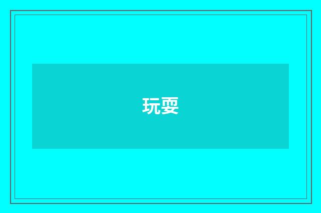 玩耍