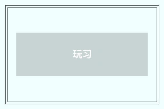 玩习