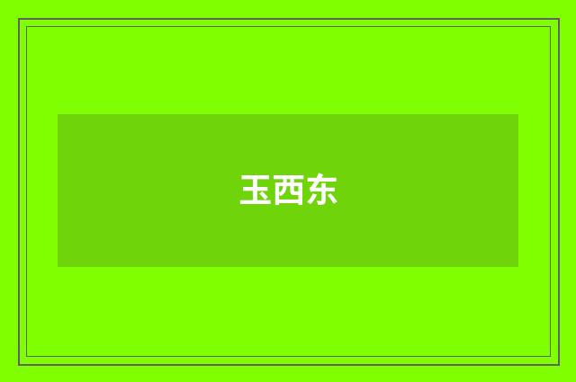 玉西东