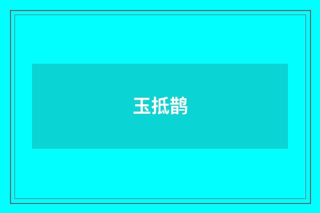 玉抵鹊