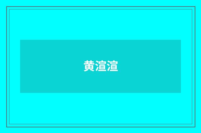 黄渲渲