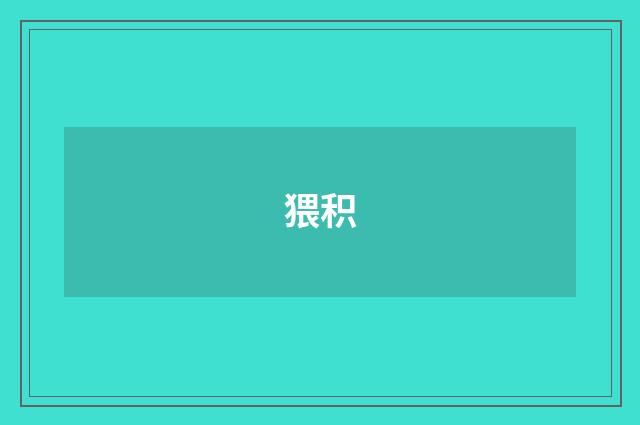 猥积