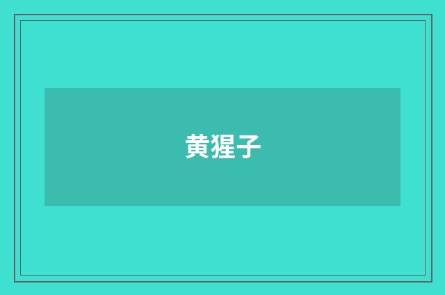 黄猩子