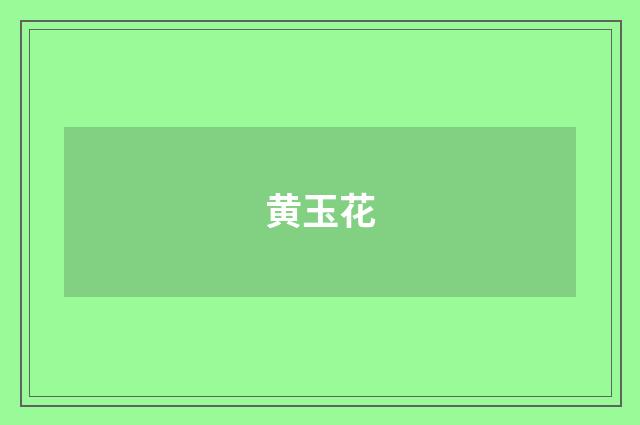 黄玉花