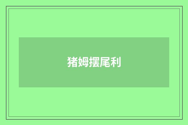 猪姆摆尾利