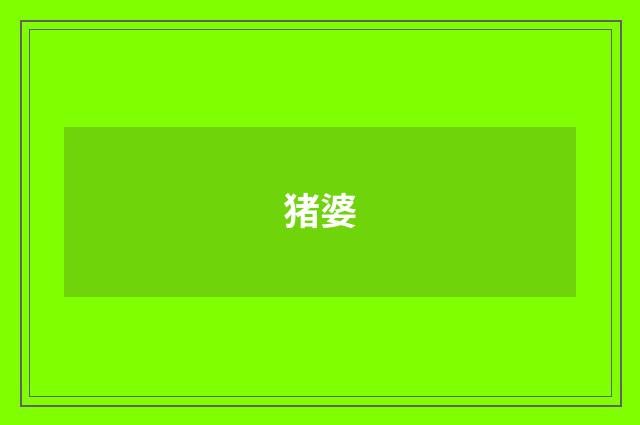 猪婆