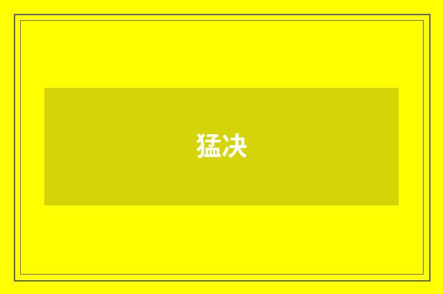 猛决