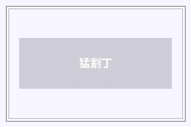 猛割丁