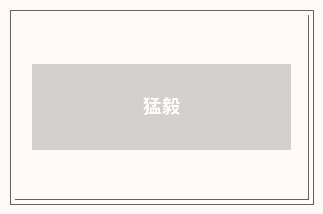 猛毅
