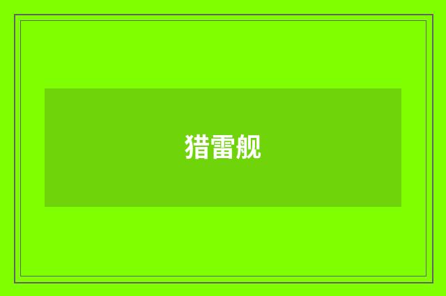 猎雷舰