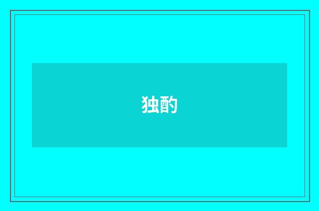 独酌