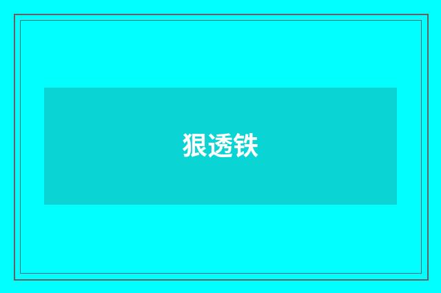 狠透铁