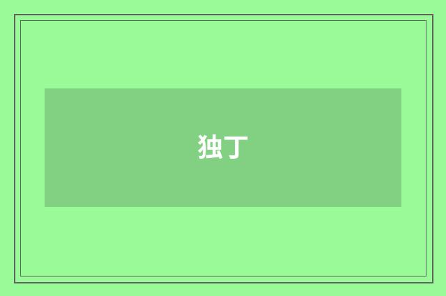 独丁