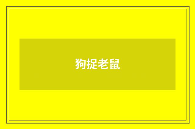 狗捉老鼠