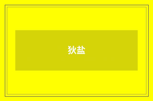 狄盐