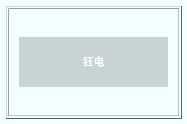 狂电
