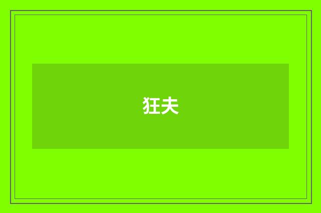 狂夫