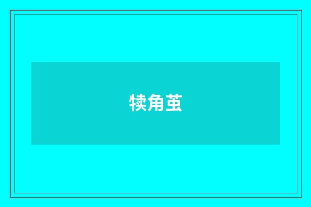 犊角茧
