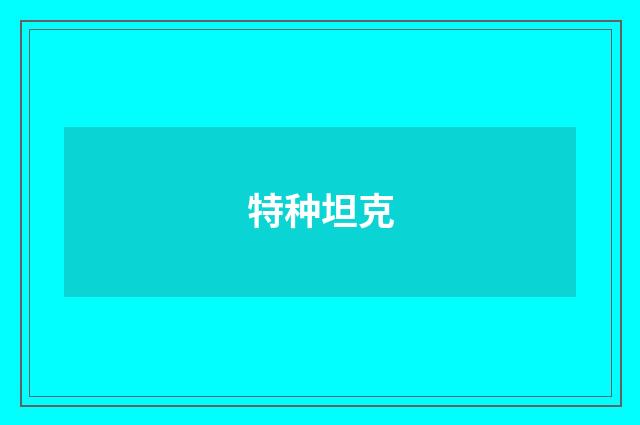 特种坦克
