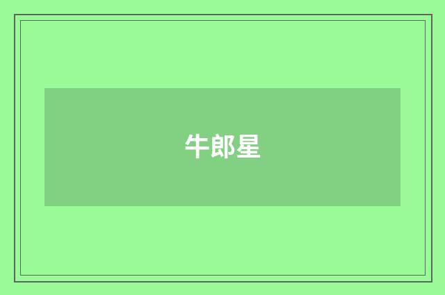 牛郎星