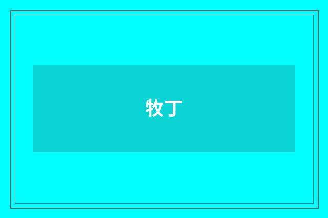 牧丁