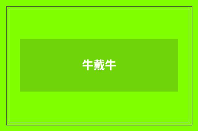 牛戴牛