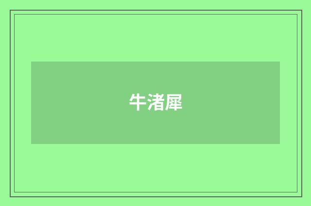 牛渚犀