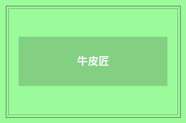 牛皮匠