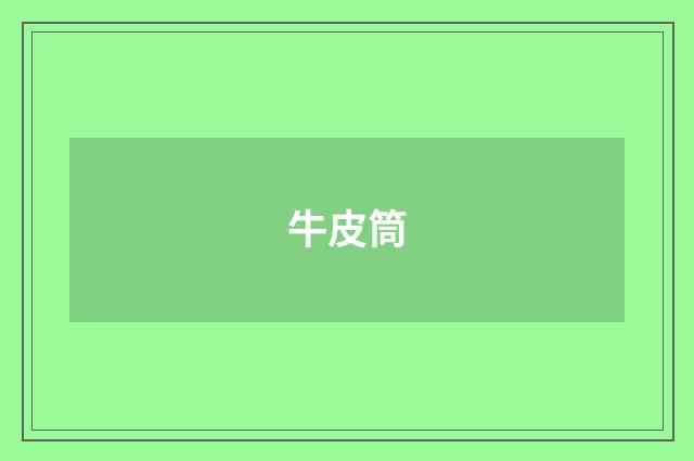 牛皮筒