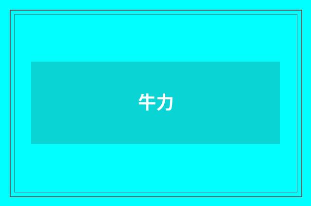 牛力