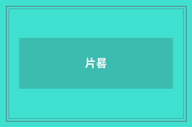片晷