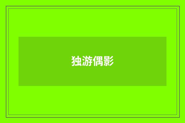 独游偶影
