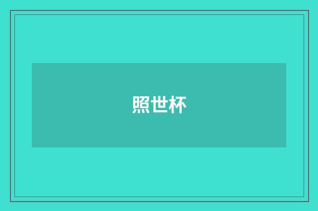 照世杯